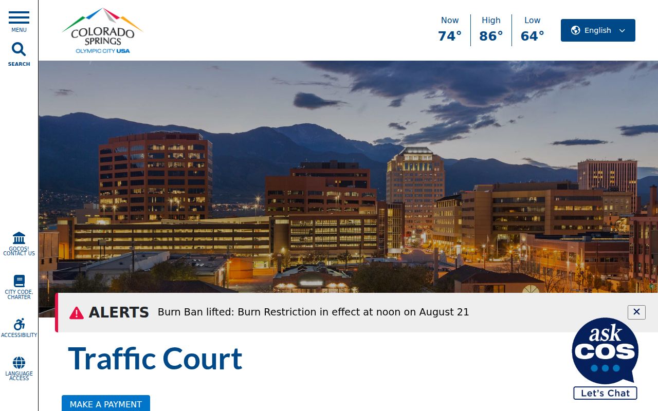 El Paso County traffic warrant summons and missed appearance process